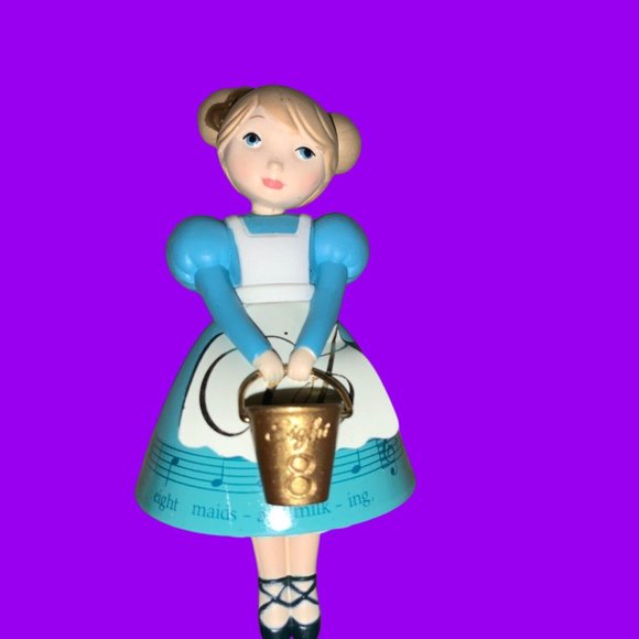 Hallmark Twelve Days of Christmas Eight Maids A Milking #8 Ornament 2018 - Picture 1 of 10